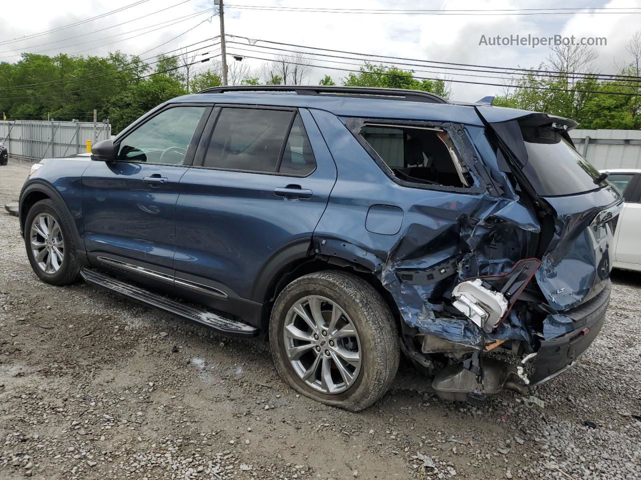 2020 Ford Explorer Xlt Blue vin: 1FMSK8DH4LGB91625