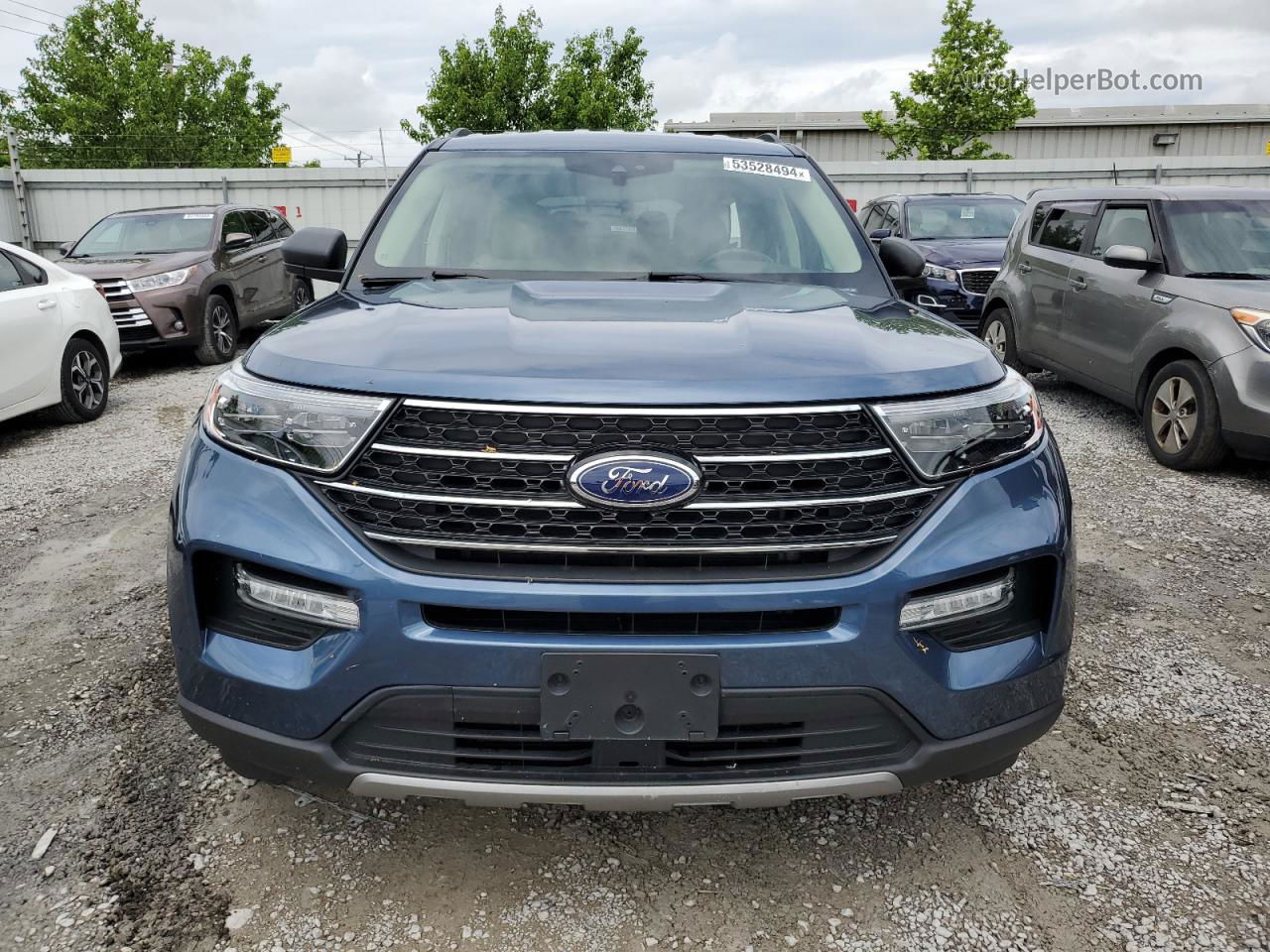 2020 Ford Explorer Xlt Blue vin: 1FMSK8DH4LGB91625