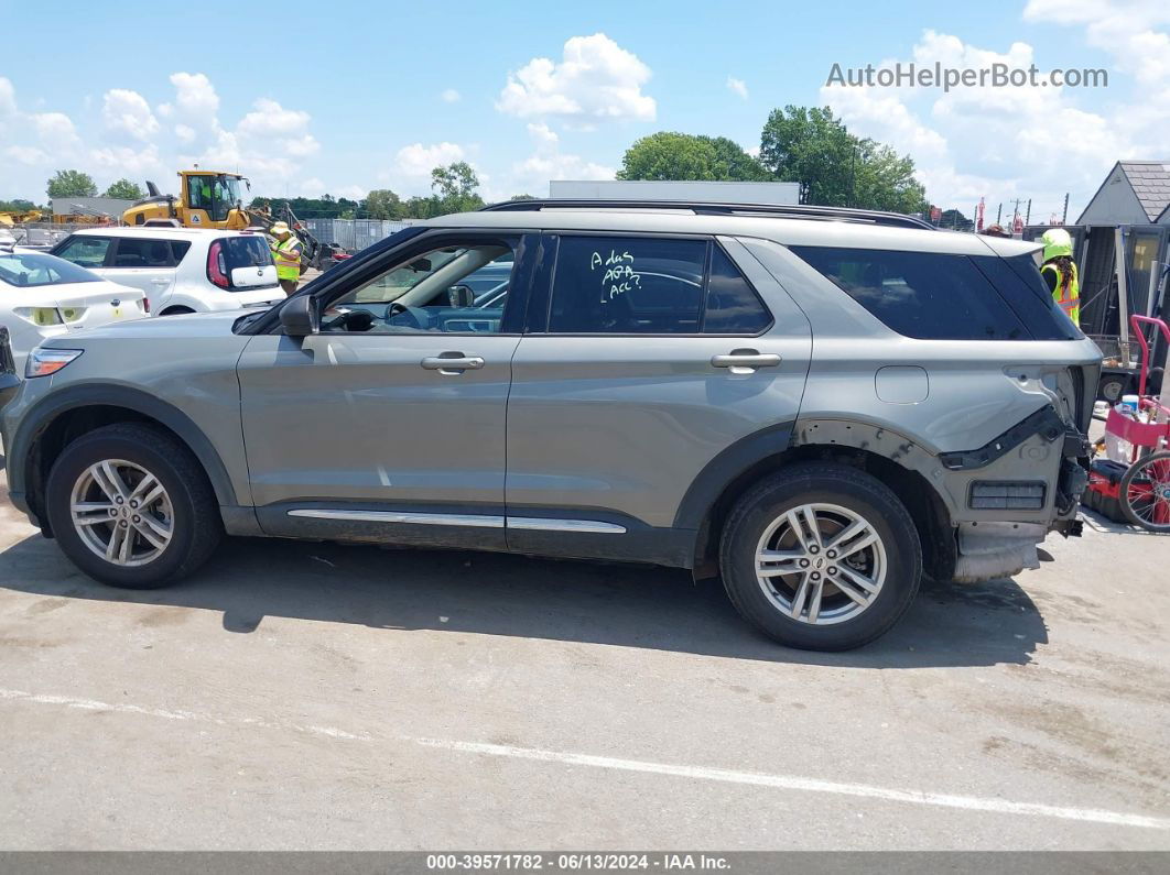 2020 Ford Explorer Xlt Зеленый vin: 1FMSK8DH4LGB94704