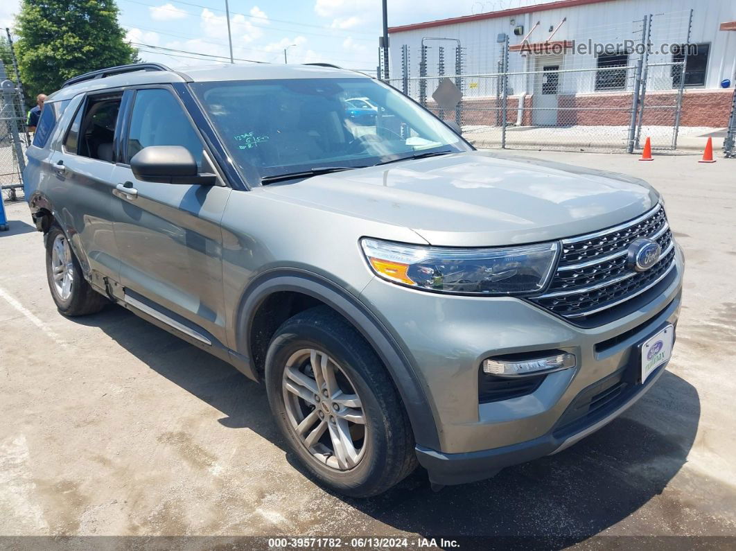 2020 Ford Explorer Xlt Зеленый vin: 1FMSK8DH4LGB94704