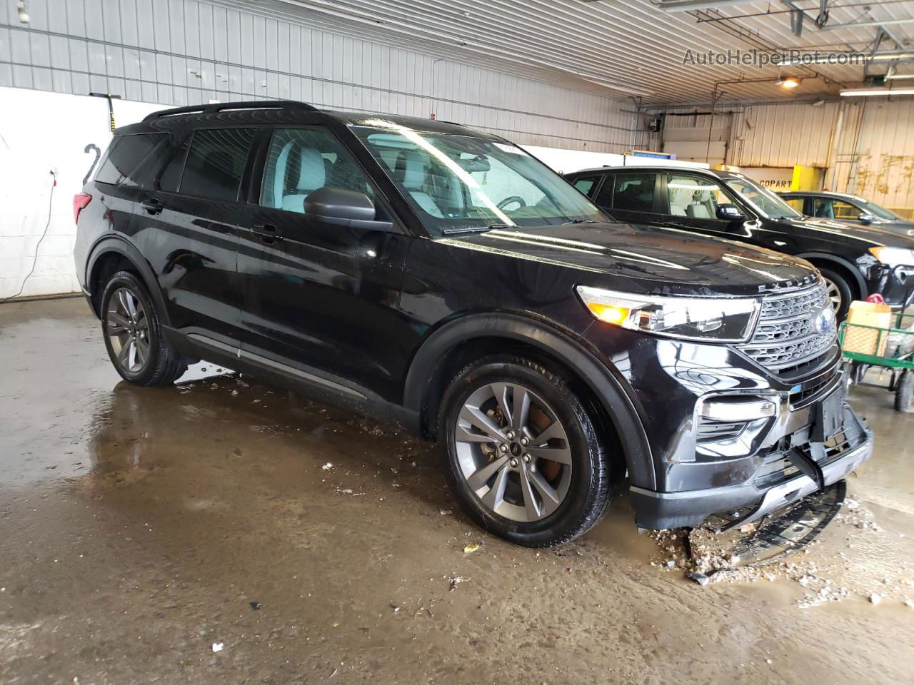 2021 Ford Explorer Xlt Black vin: 1FMSK8DH4MGA00612