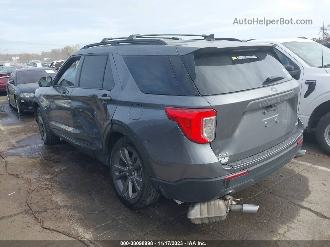 2021 Ford Explorer Xlt Gray vin: 1FMSK8DH4MGA77349