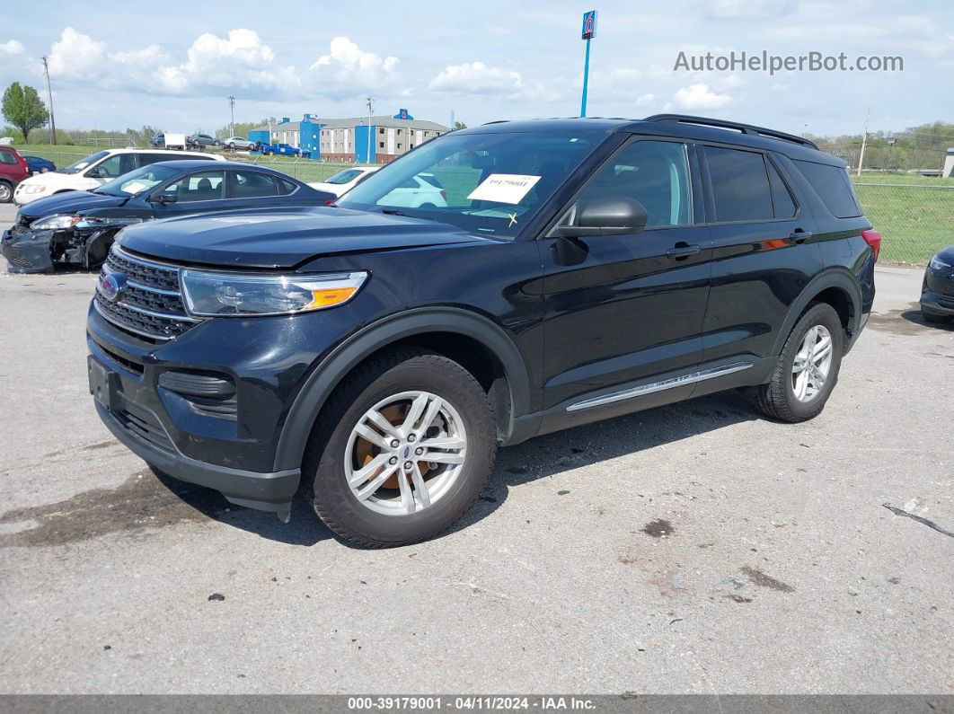 2021 Ford Explorer Xlt Black vin: 1FMSK8DH4MGA87573