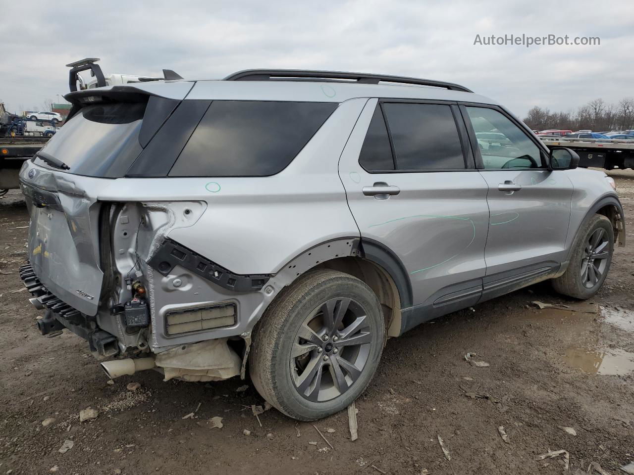 2021 Ford Explorer Xlt Silver vin: 1FMSK8DH4MGB14044