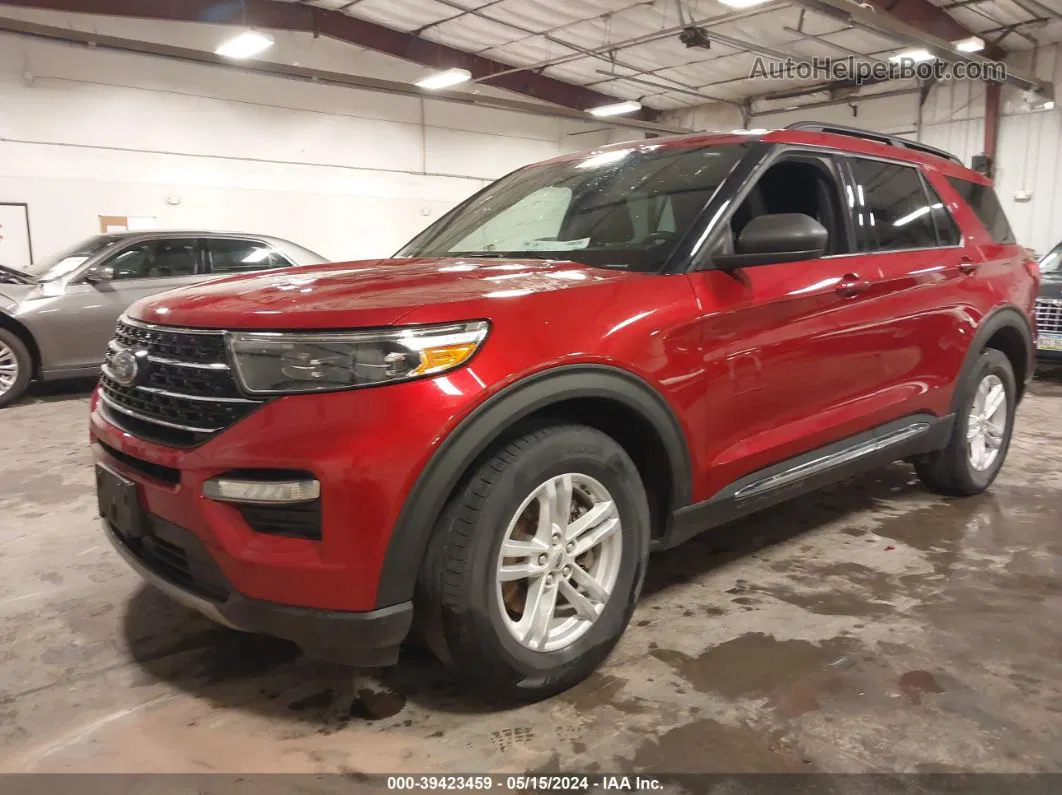 2020 Ford Explorer Xlt Red vin: 1FMSK8DH5LGA70229