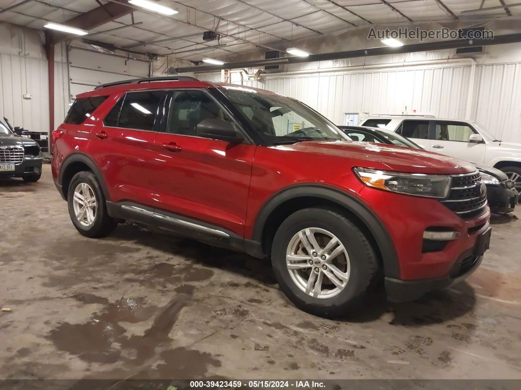 2020 Ford Explorer Xlt Red vin: 1FMSK8DH5LGA70229