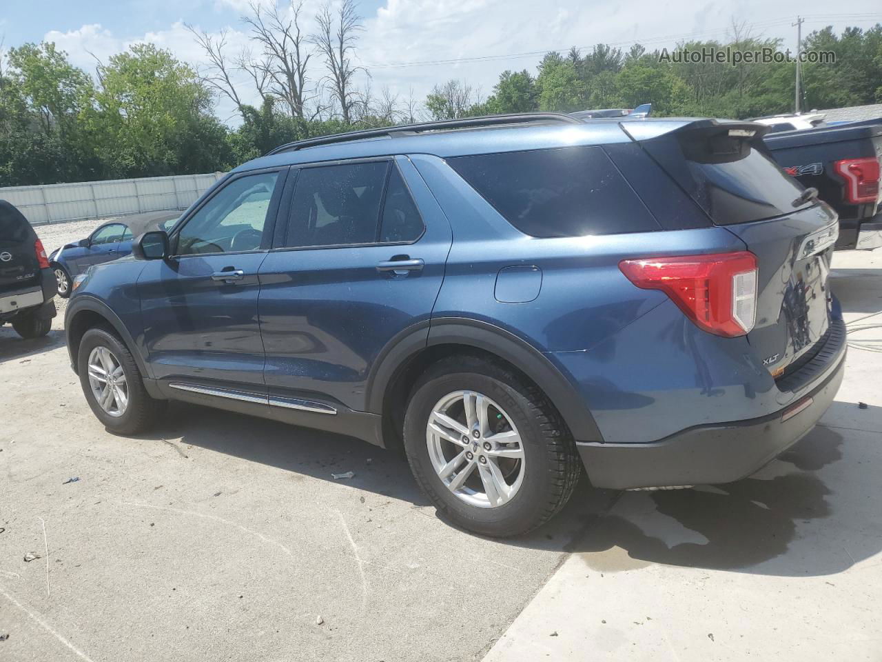 2020 Ford Explorer Xlt Blue vin: 1FMSK8DH5LGA89718