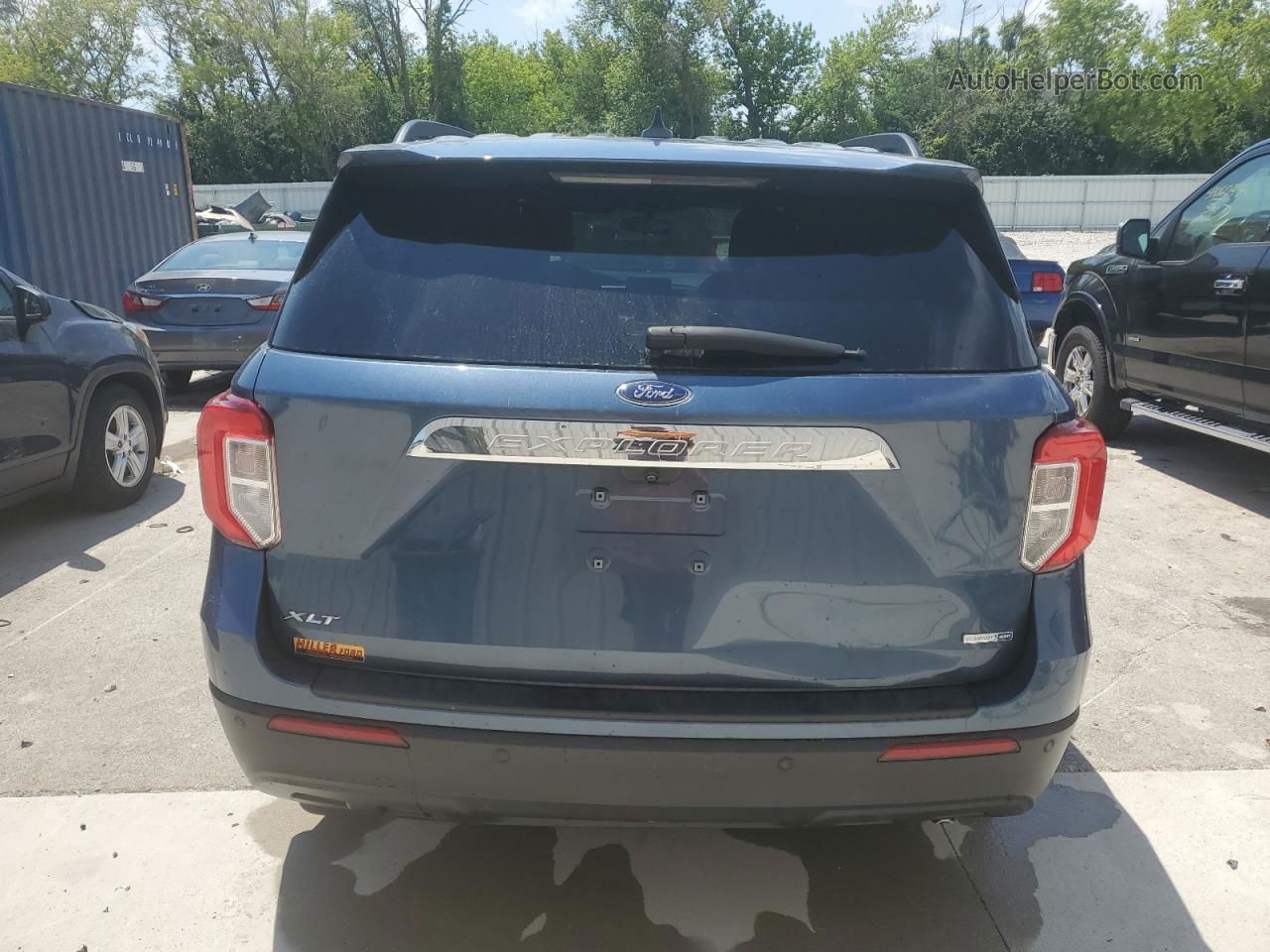 2020 Ford Explorer Xlt Blue vin: 1FMSK8DH5LGA89718