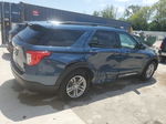 2020 Ford Explorer Xlt Blue vin: 1FMSK8DH5LGA89718