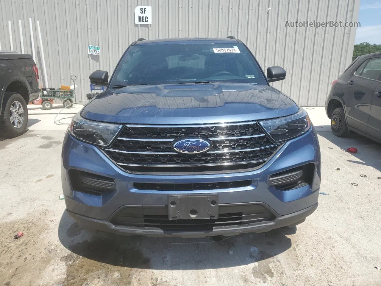 2020 Ford Explorer Xlt Blue vin: 1FMSK8DH5LGA89718