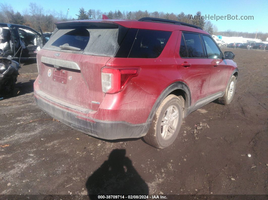 2020 Ford Explorer Xlt Red vin: 1FMSK8DH5LGB08445