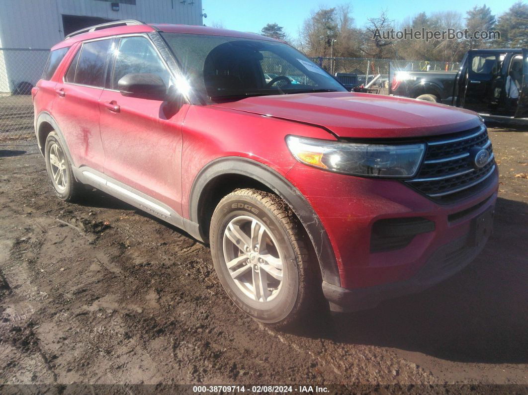 2020 Ford Explorer Xlt Red vin: 1FMSK8DH5LGB08445