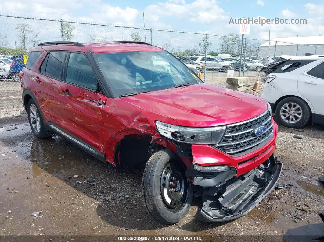 2020 Ford Explorer Xlt Red vin: 1FMSK8DH5LGB20241