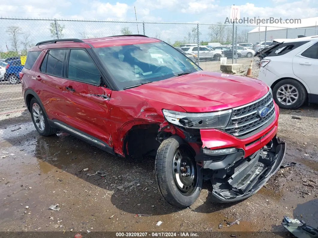 2020 Ford Explorer Xlt Red vin: 1FMSK8DH5LGB20241