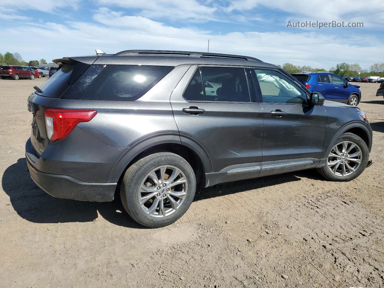 2020 Ford Explorer Xlt Серый vin: 1FMSK8DH5LGC58586