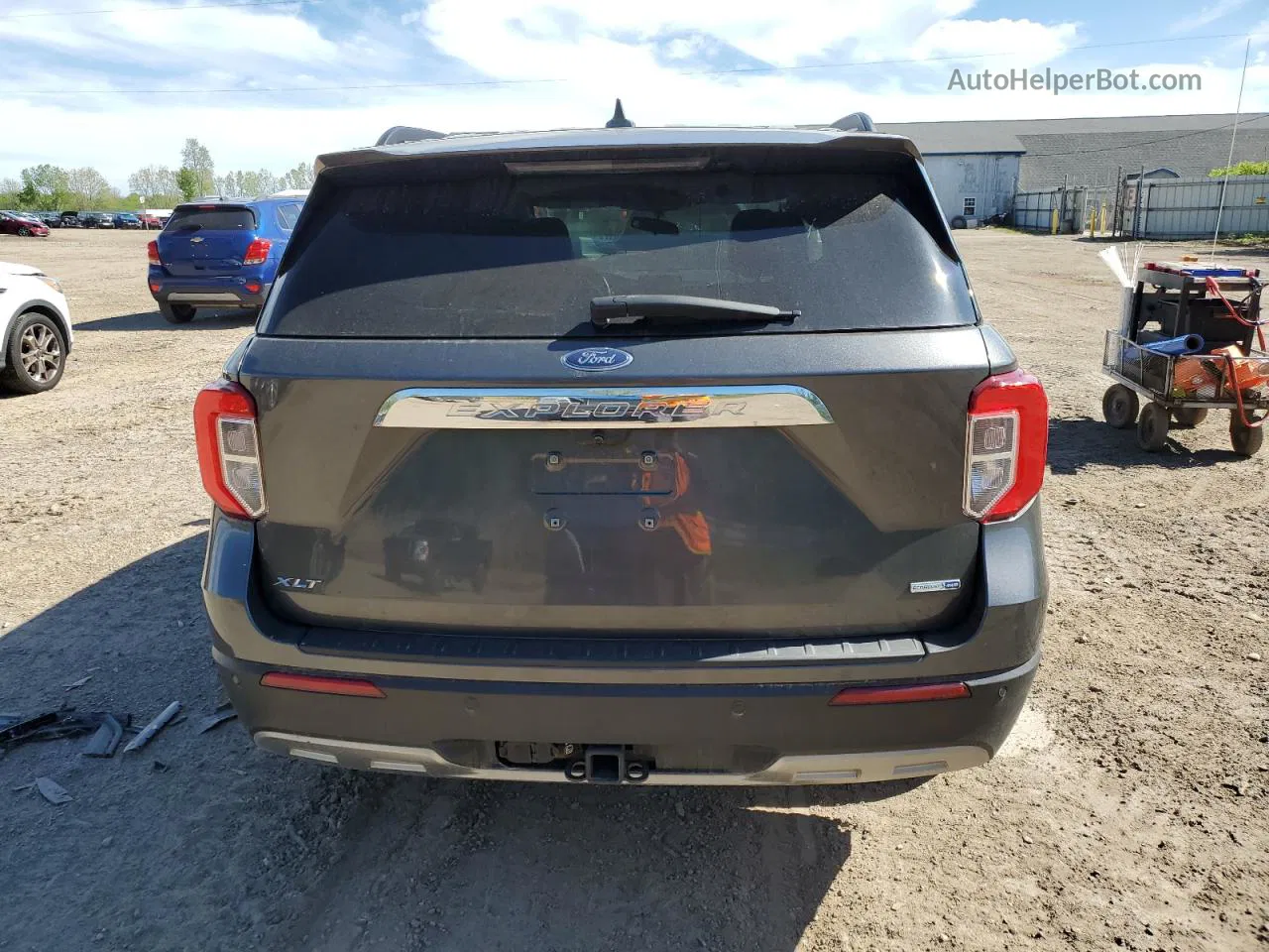 2020 Ford Explorer Xlt Gray vin: 1FMSK8DH5LGC58586