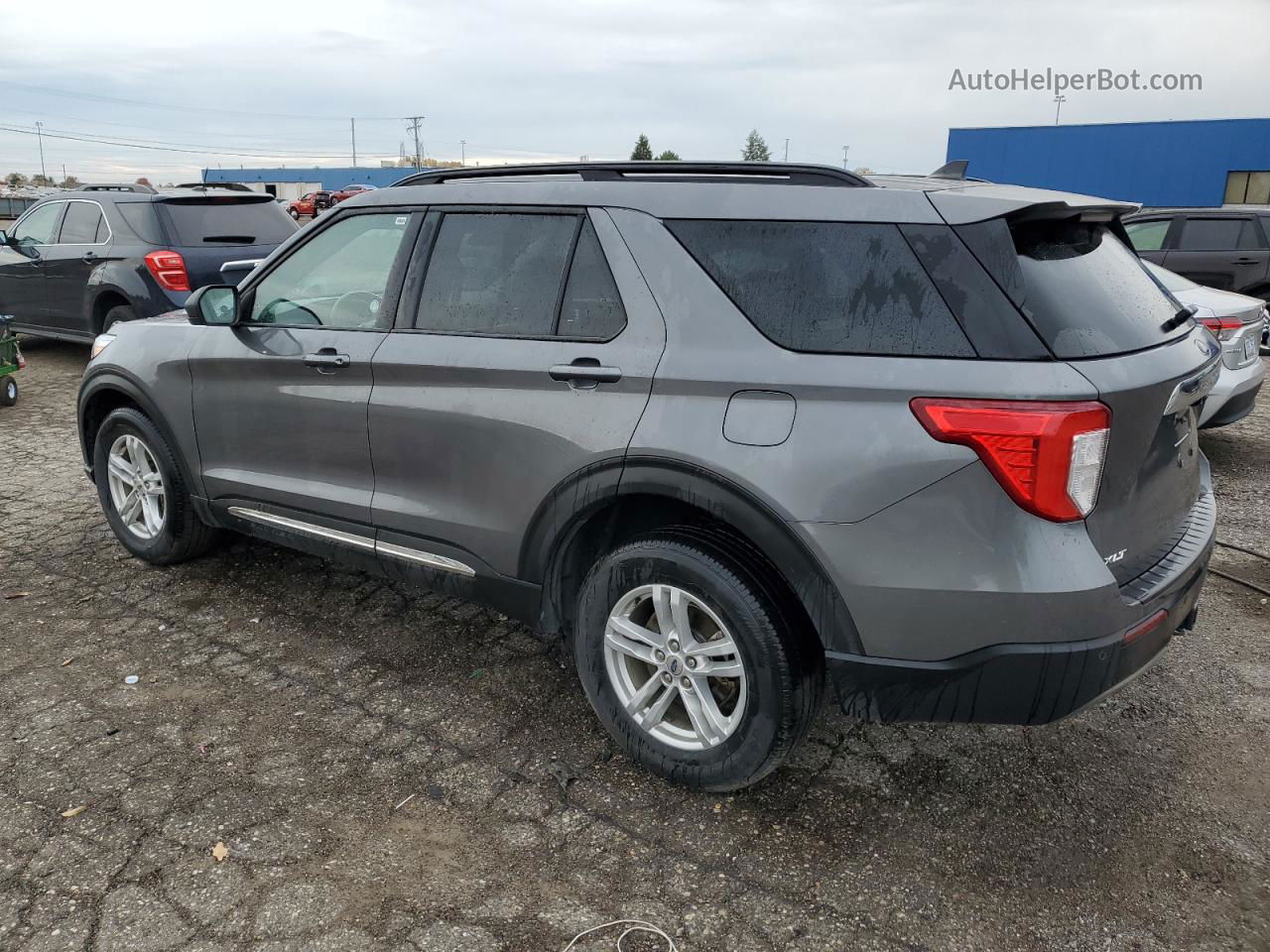 2021 Ford Explorer Xlt Gray vin: 1FMSK8DH5MGA78882