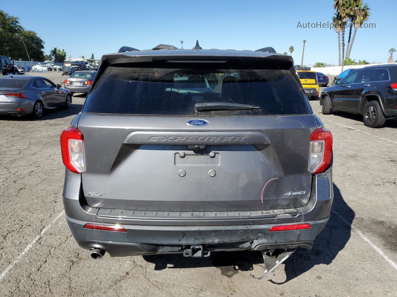 2021 Ford Explorer Xlt Charcoal vin: 1FMSK8DH5MGA86299