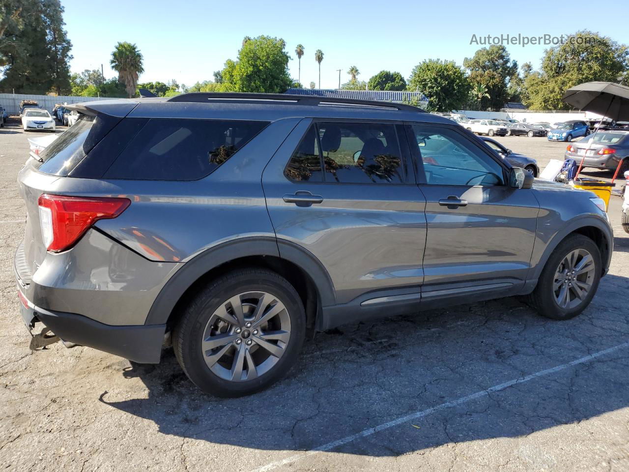 2021 Ford Explorer Xlt Угольный vin: 1FMSK8DH5MGA86299