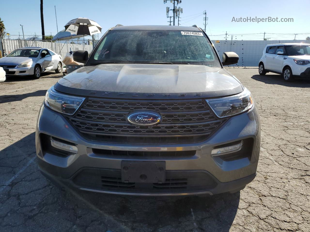 2021 Ford Explorer Xlt Угольный vin: 1FMSK8DH5MGA86299