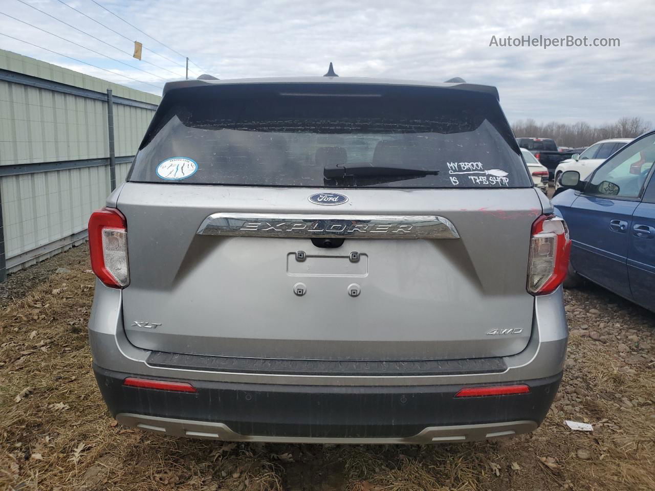 2021 Ford Explorer Xlt Silver vin: 1FMSK8DH5MGB87374