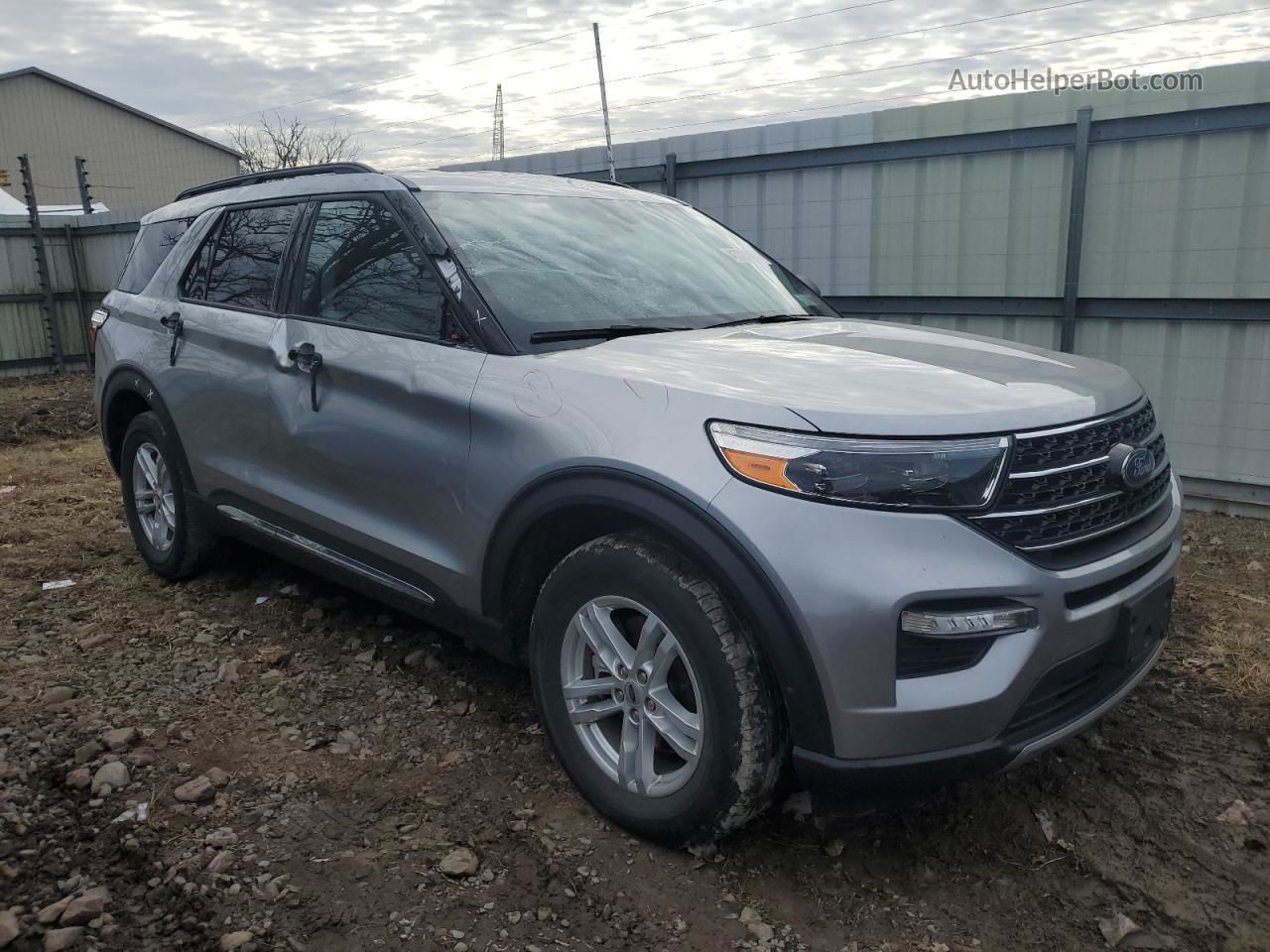 2021 Ford Explorer Xlt Silver vin: 1FMSK8DH5MGB87374