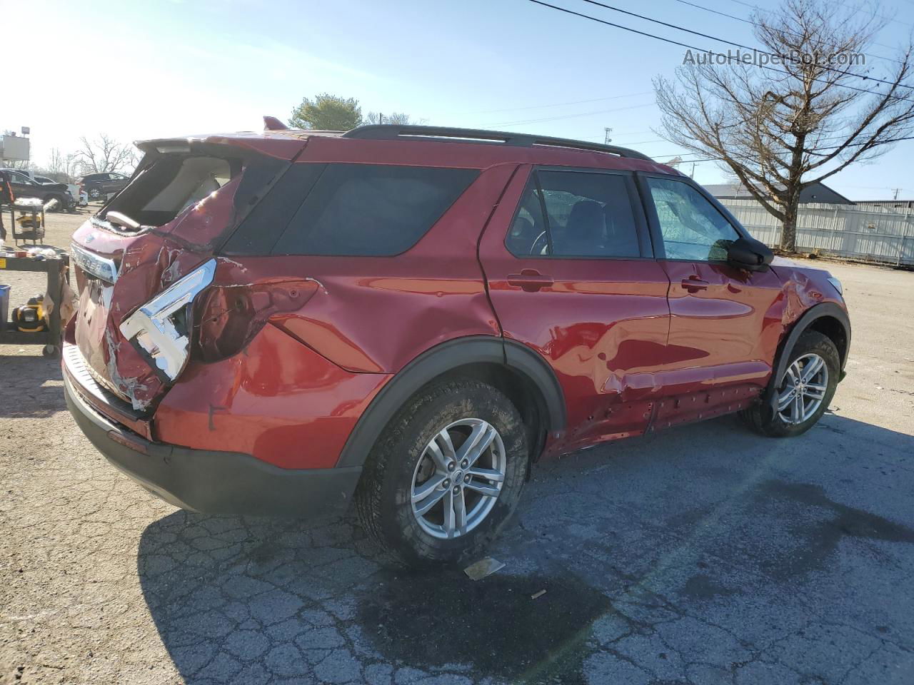 2020 Ford Explorer Xlt Red vin: 1FMSK8DH6LGA13277