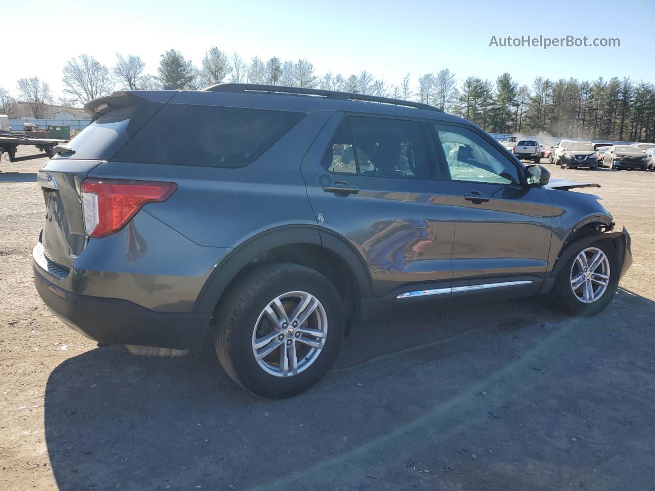 2020 Ford Explorer Xlt Gray vin: 1FMSK8DH6LGB72154