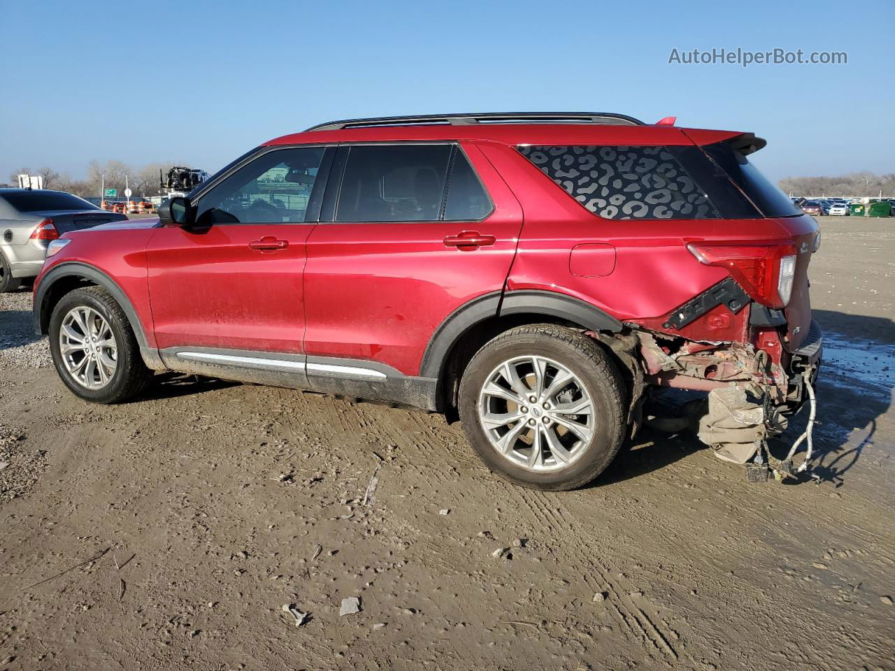 2020 Ford Explorer Xlt Red vin: 1FMSK8DH6LGB82425