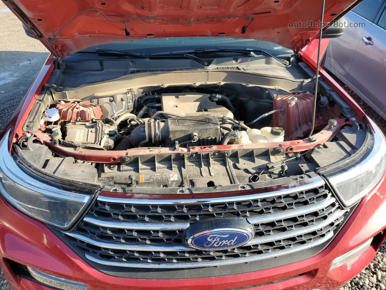 2020 Ford Explorer Xlt Red vin: 1FMSK8DH6LGB82425