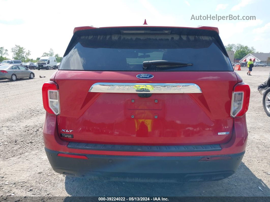 2020 Ford Explorer Xlt Red vin: 1FMSK8DH6LGC87837