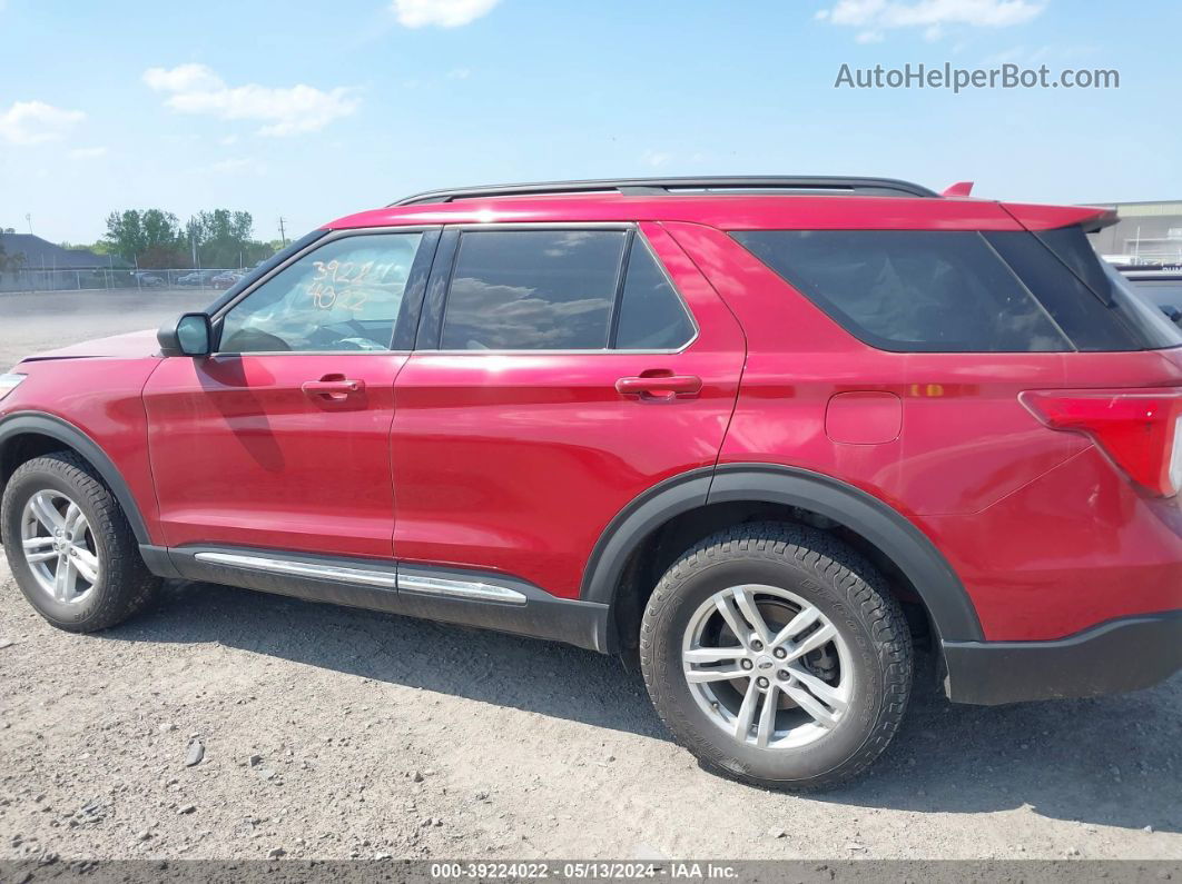 2020 Ford Explorer Xlt Red vin: 1FMSK8DH6LGC87837