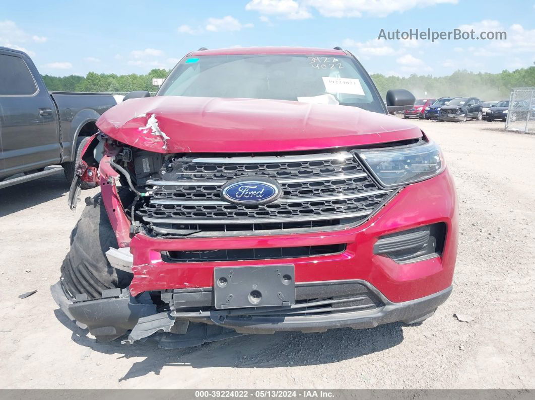 2020 Ford Explorer Xlt Red vin: 1FMSK8DH6LGC87837