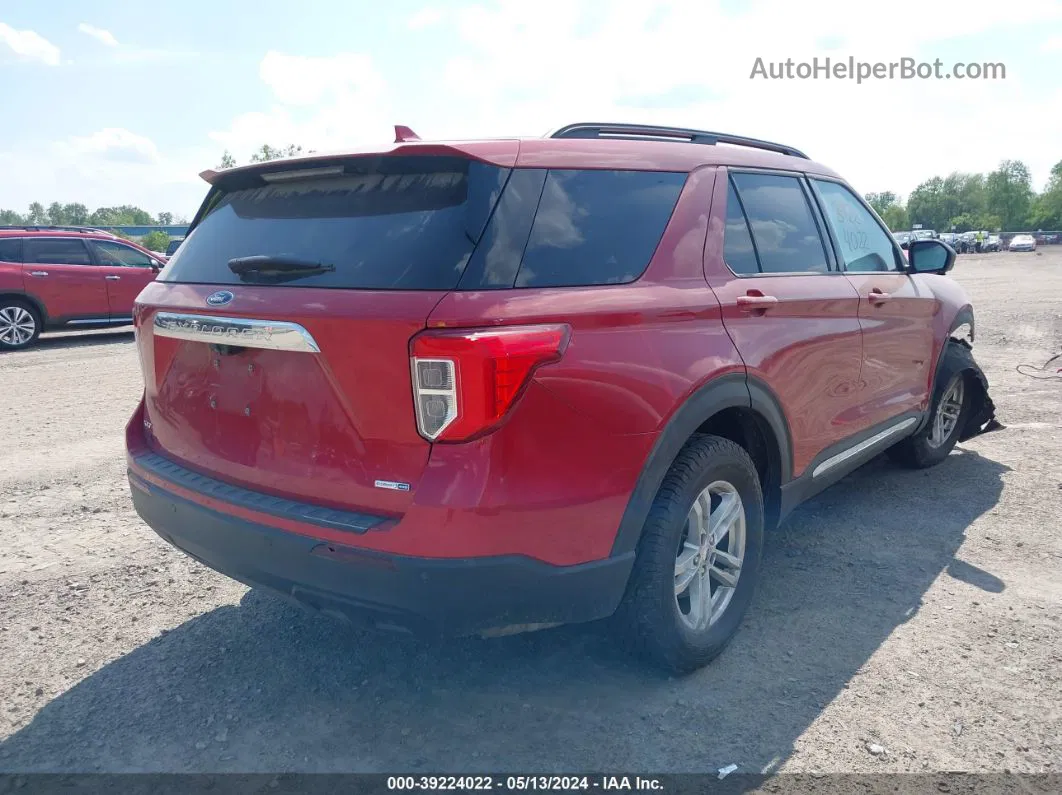 2020 Ford Explorer Xlt Red vin: 1FMSK8DH6LGC87837