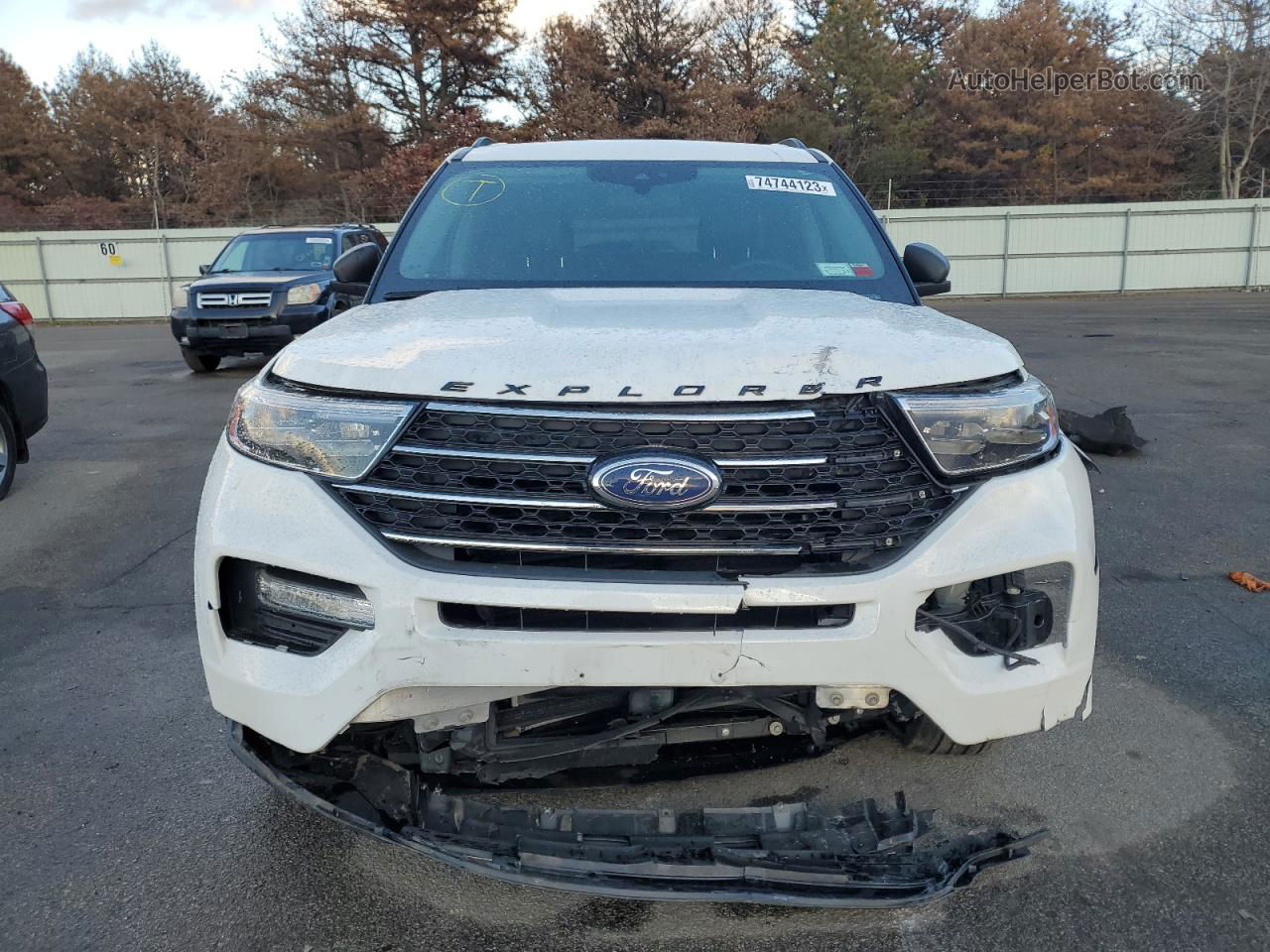 2021 Ford Explorer Xlt Белый vin: 1FMSK8DH6MGA36141