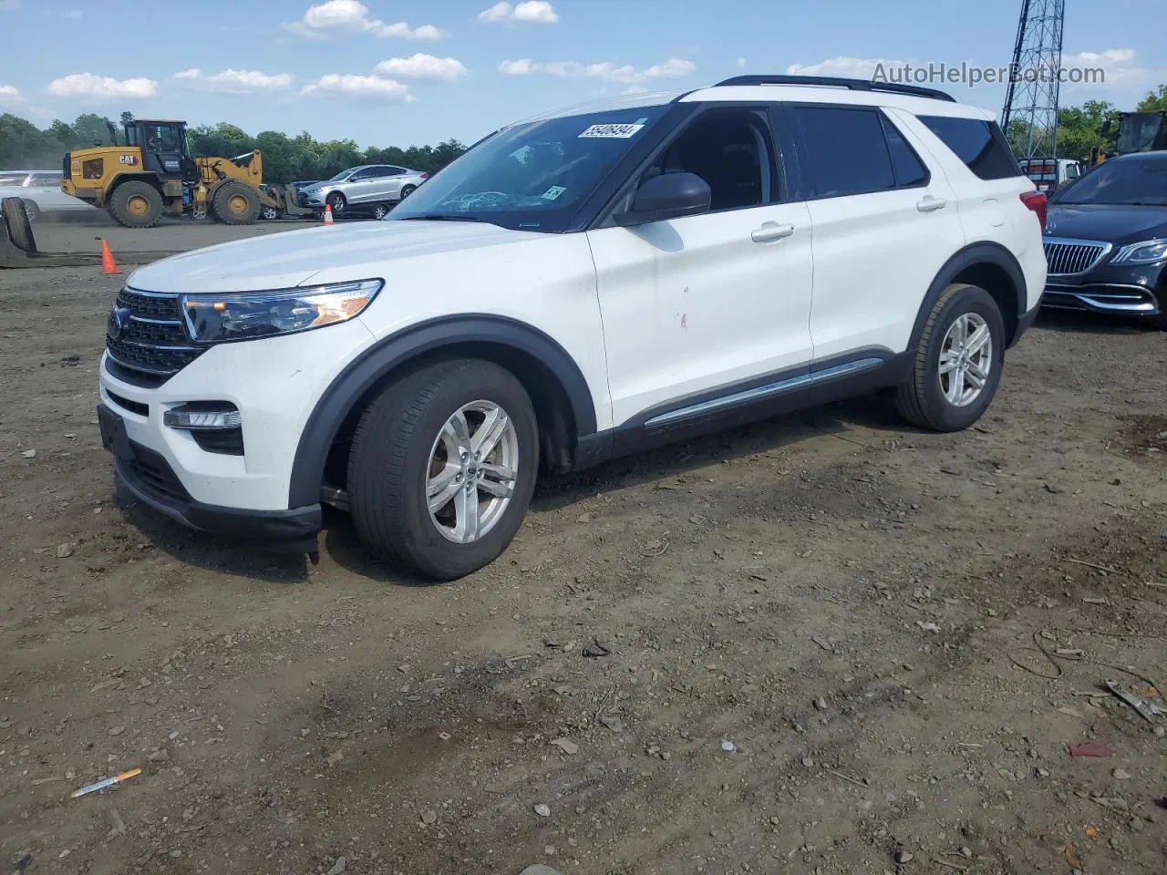 2021 Ford Explorer Xlt Белый vin: 1FMSK8DH6MGA66238