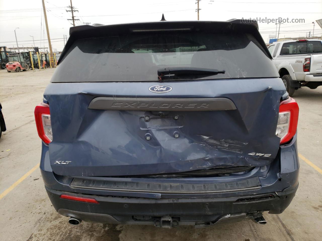 2021 Ford Explorer Xlt Синий vin: 1FMSK8DH6MGB60667