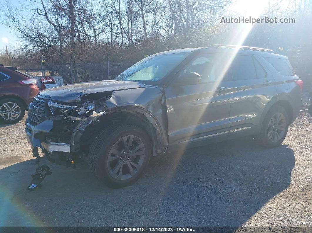 2021 Ford Explorer Xlt Gray vin: 1FMSK8DH6MGB66873