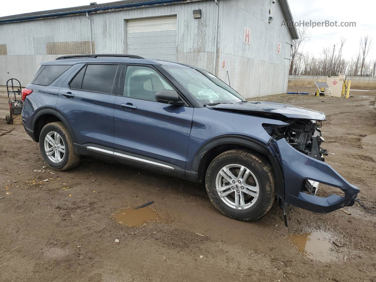 2021 Ford Explorer Xlt Blue vin: 1FMSK8DH6MGC33603