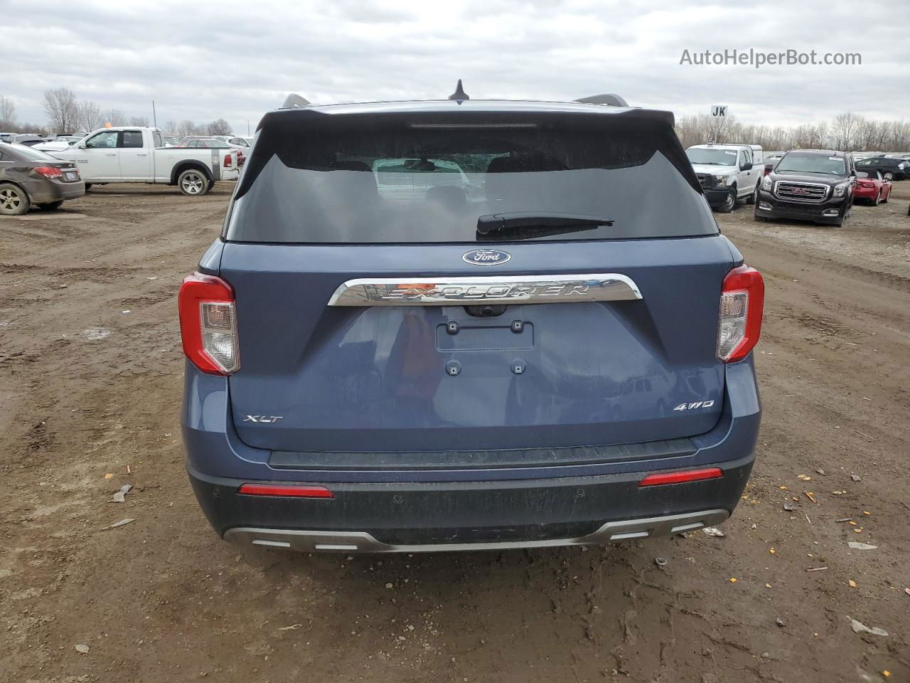 2021 Ford Explorer Xlt Blue vin: 1FMSK8DH6MGC33603