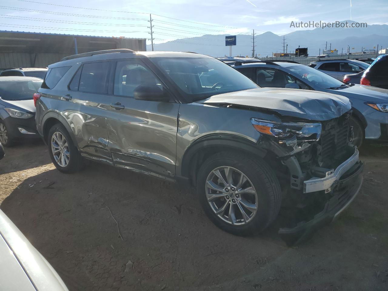 2020 Ford Explorer Xlt Gray vin: 1FMSK8DH7LGA53626