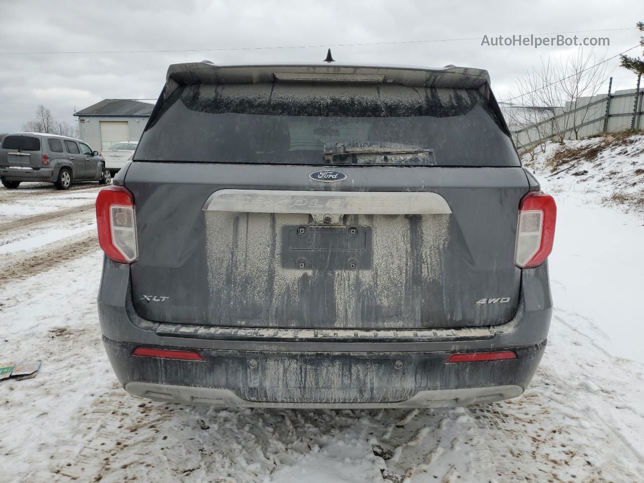 2021 Ford Explorer Xlt Серый vin: 1FMSK8DH7MGA59315