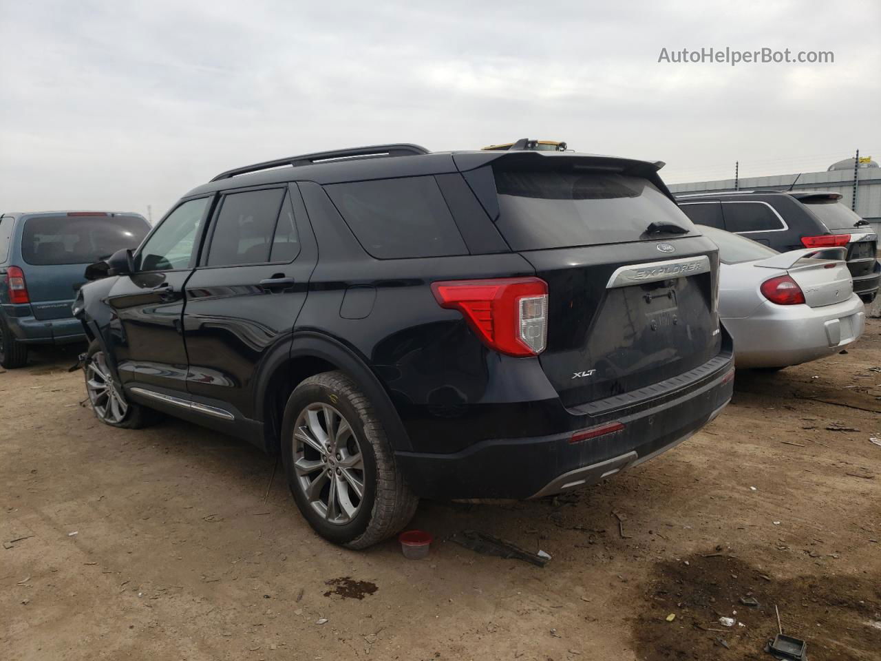 2021 Ford Explorer Xlt Черный vin: 1FMSK8DH7MGB13454