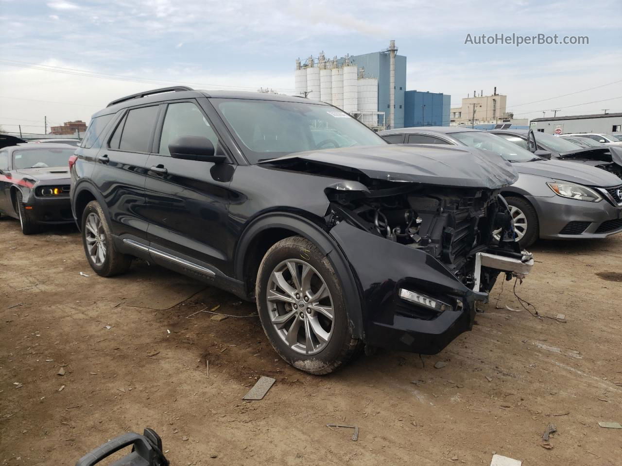 2021 Ford Explorer Xlt Черный vin: 1FMSK8DH7MGB13454