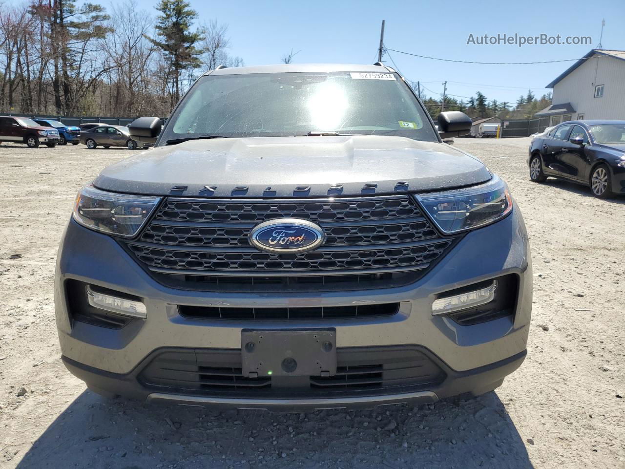 2021 Ford Explorer Xlt Gray vin: 1FMSK8DH7MGB65697