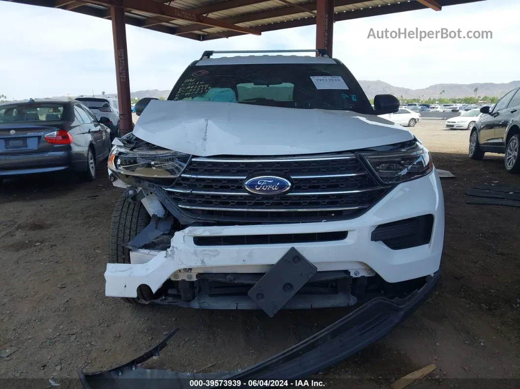 2020 Ford Explorer Xlt White vin: 1FMSK8DH8LGA82245