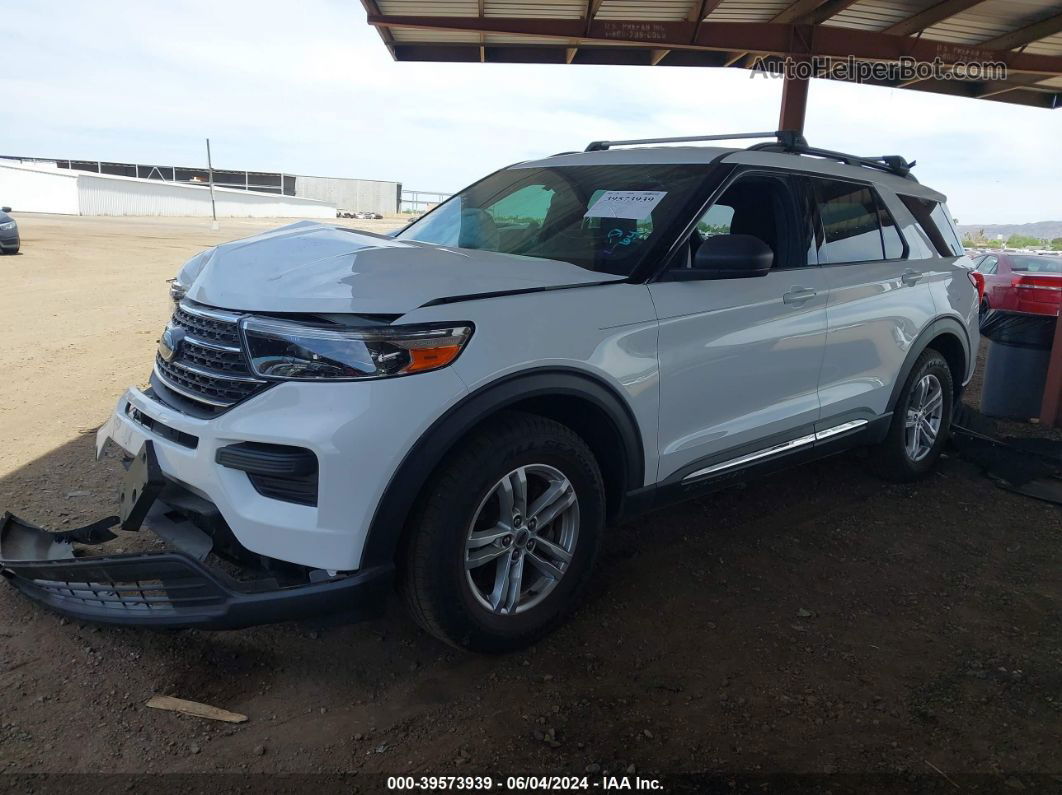 2020 Ford Explorer Xlt White vin: 1FMSK8DH8LGA82245