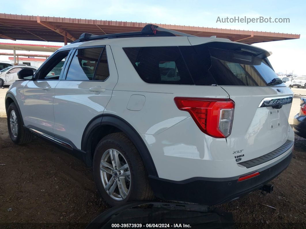 2020 Ford Explorer Xlt White vin: 1FMSK8DH8LGA82245