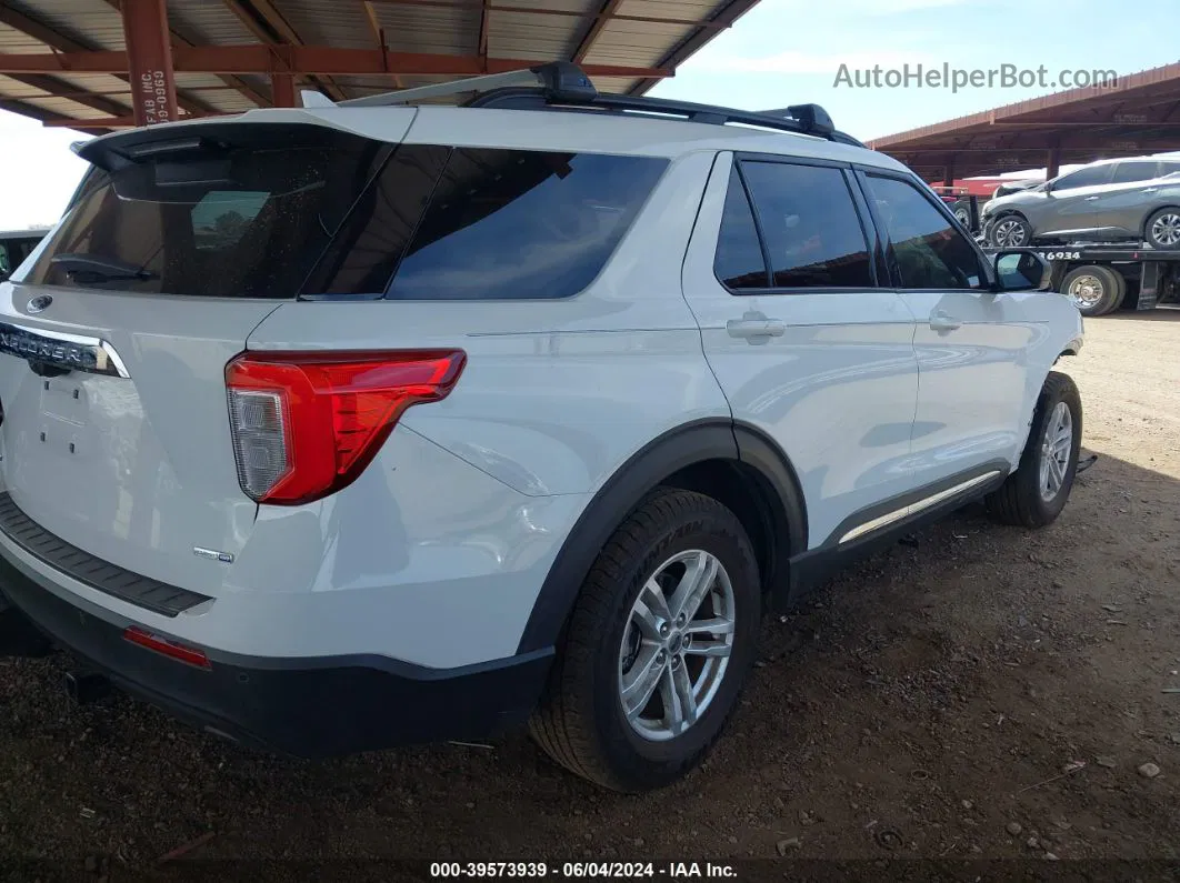 2020 Ford Explorer Xlt White vin: 1FMSK8DH8LGA82245