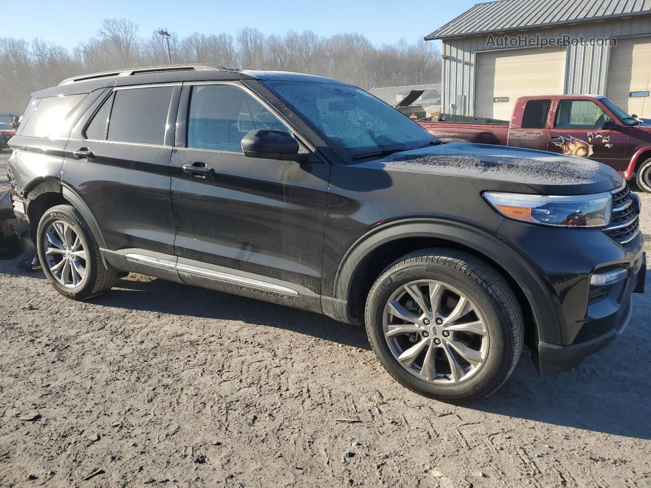 2021 Ford Explorer Xlt Black vin: 1FMSK8DH8MGA91271